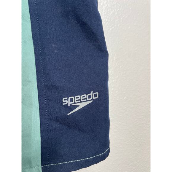 Speedo Men's Colorblock Volley Swim Shorts "Oil Blue" Large - Picture 4 of 6